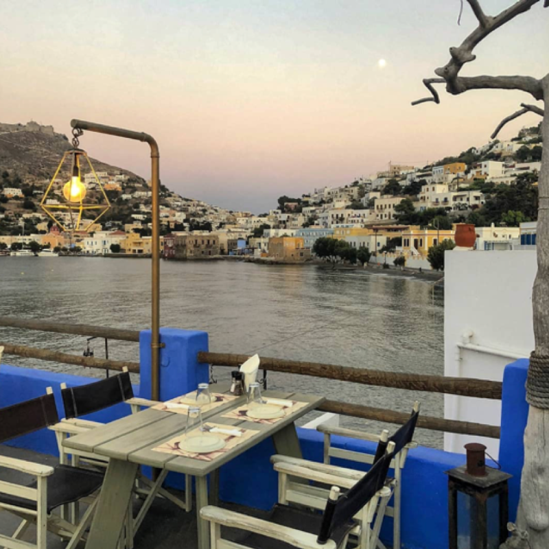 Mylos Taverna, genieten aan het water