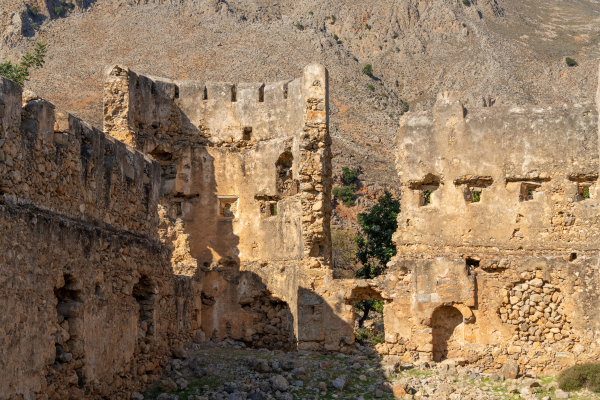 Loutro Fortress. (19th.C. Ottoman Koules) binnenkant