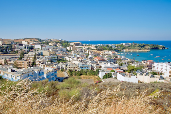 Agia Pelagia village kreta vanaf boven