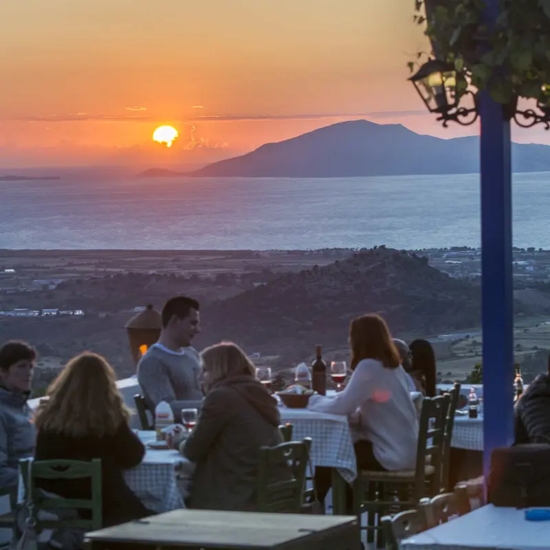 Restaurant Zia Kos met uitzicht (Oromedon)