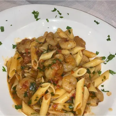 Degli Amici pasta met verse garnaal