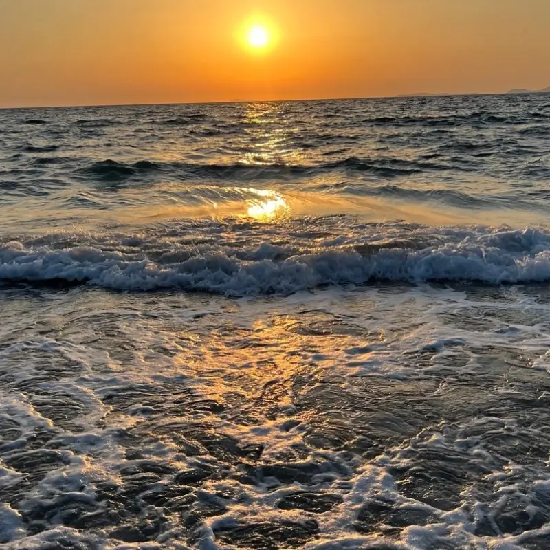 Zonsondergang Strand zee Mastichari Kos